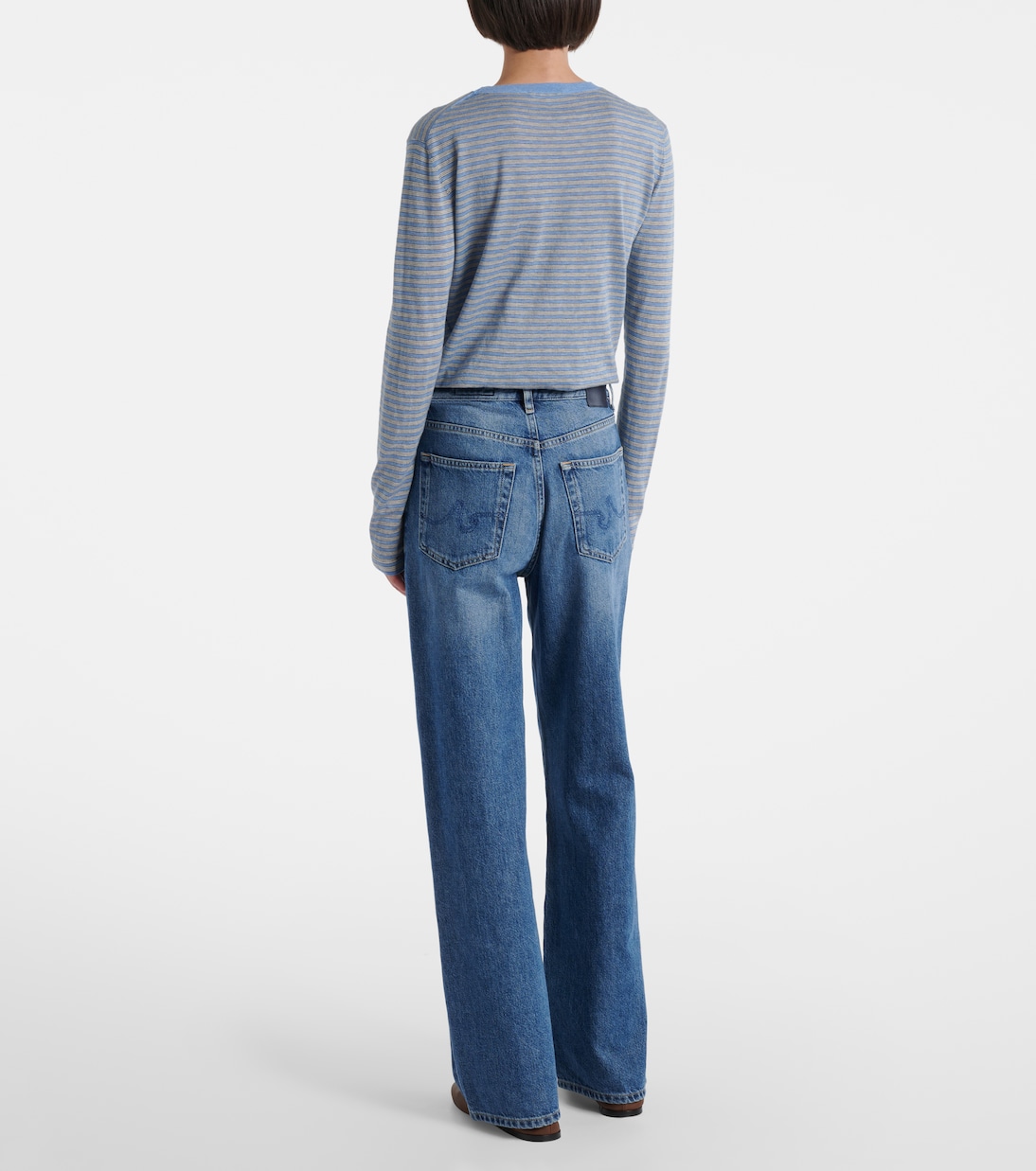 Kora mid-rise wide-leg jeans | AG Jeans