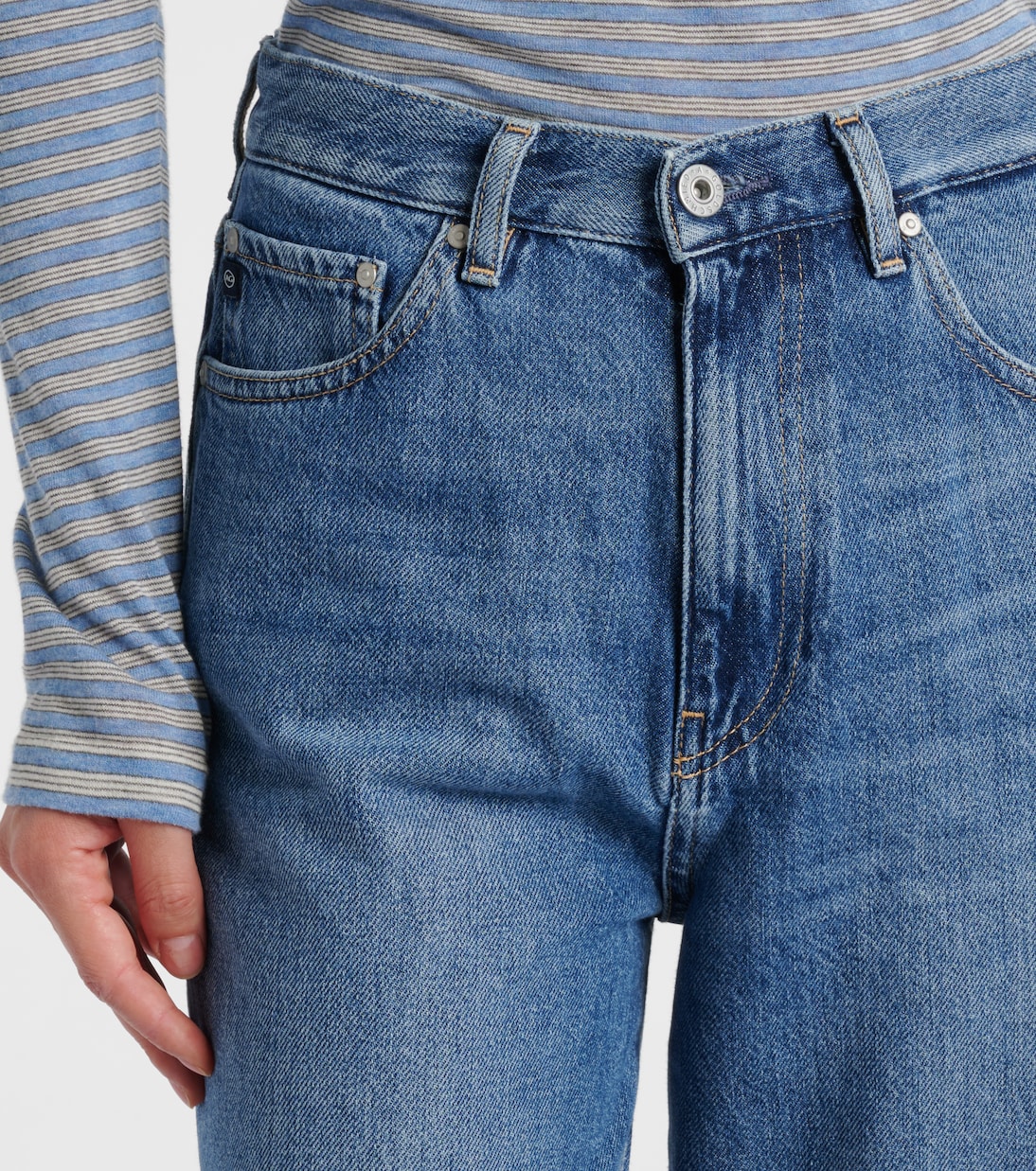 Kora mid-rise wide-leg jeans | AG Jeans