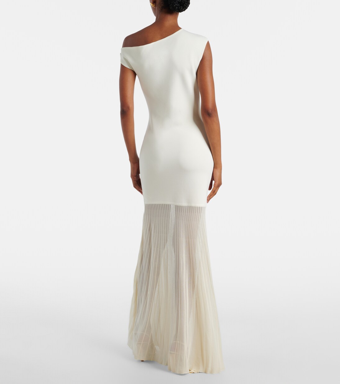 One-Shoulder-Maxikleid Indigo | SIR