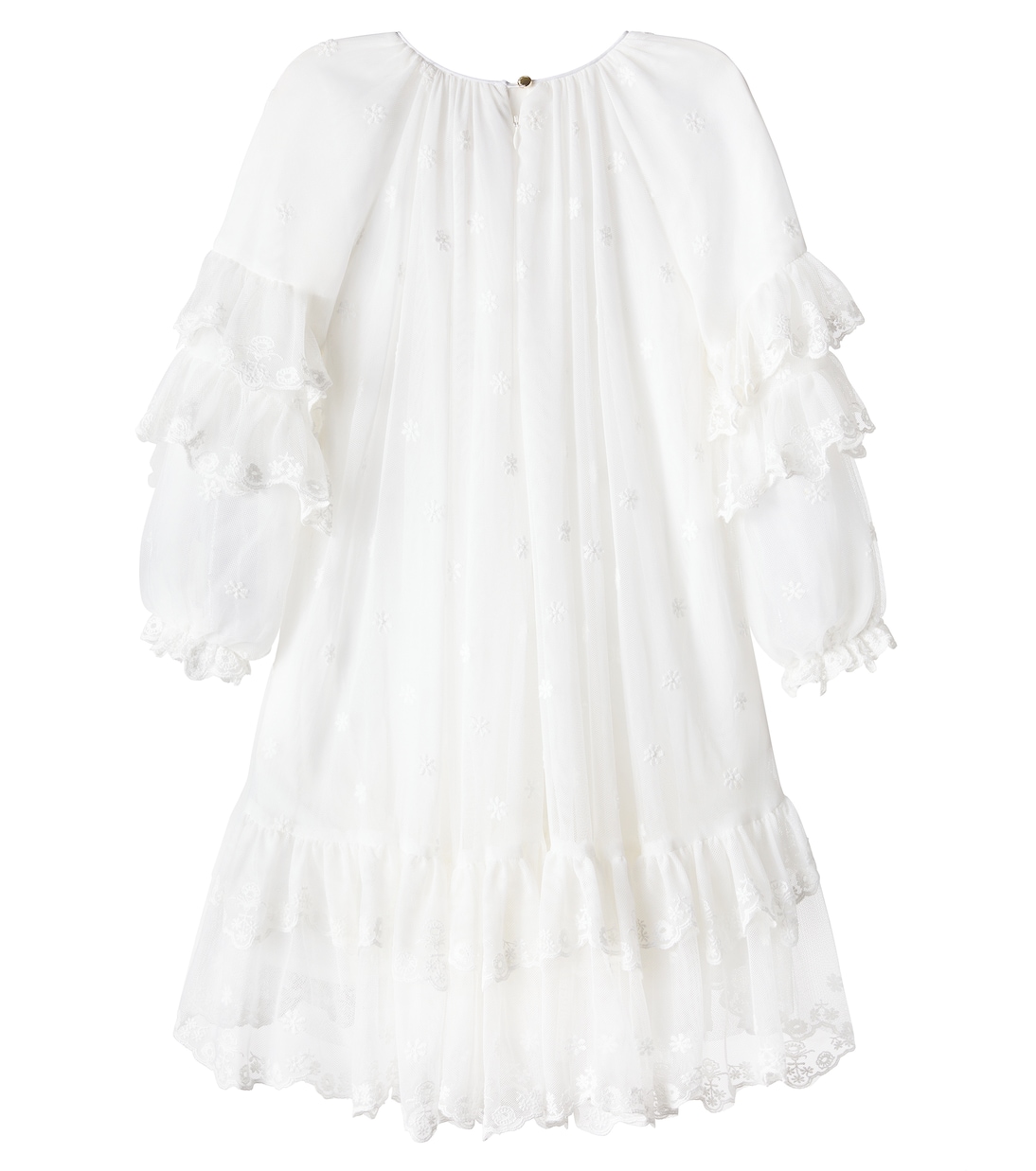 Embroidered tiered dress | Chloé Kids
