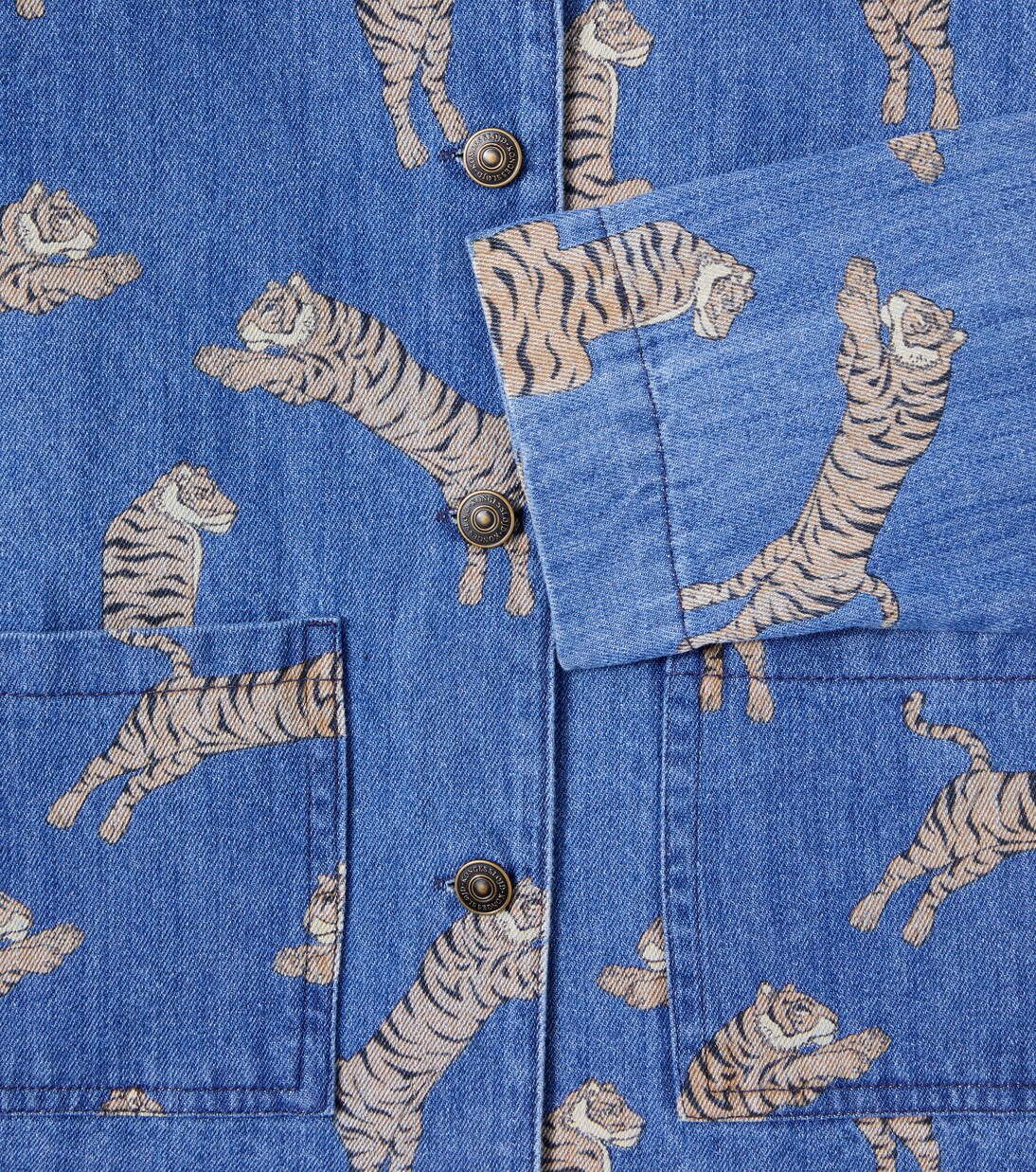 Bedruckte Hemdjacke Magot aus Denim | Konges Sløjd