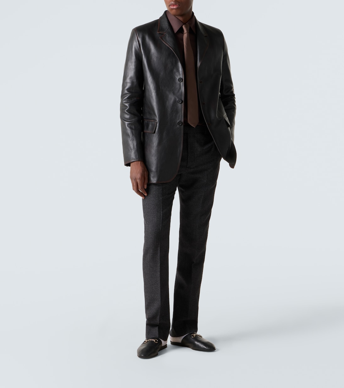Blazer en cuir | Gucci