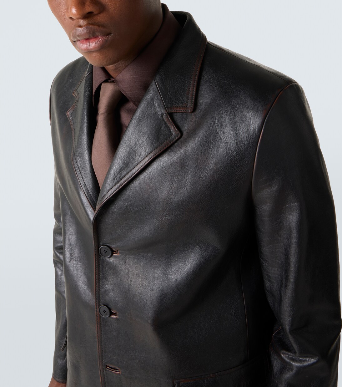 Blazer en cuir | Gucci