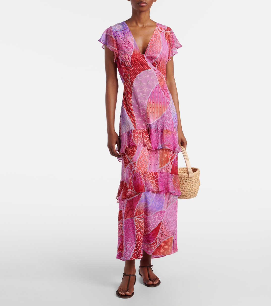 Meena printed silk maxi dress | Rixo
