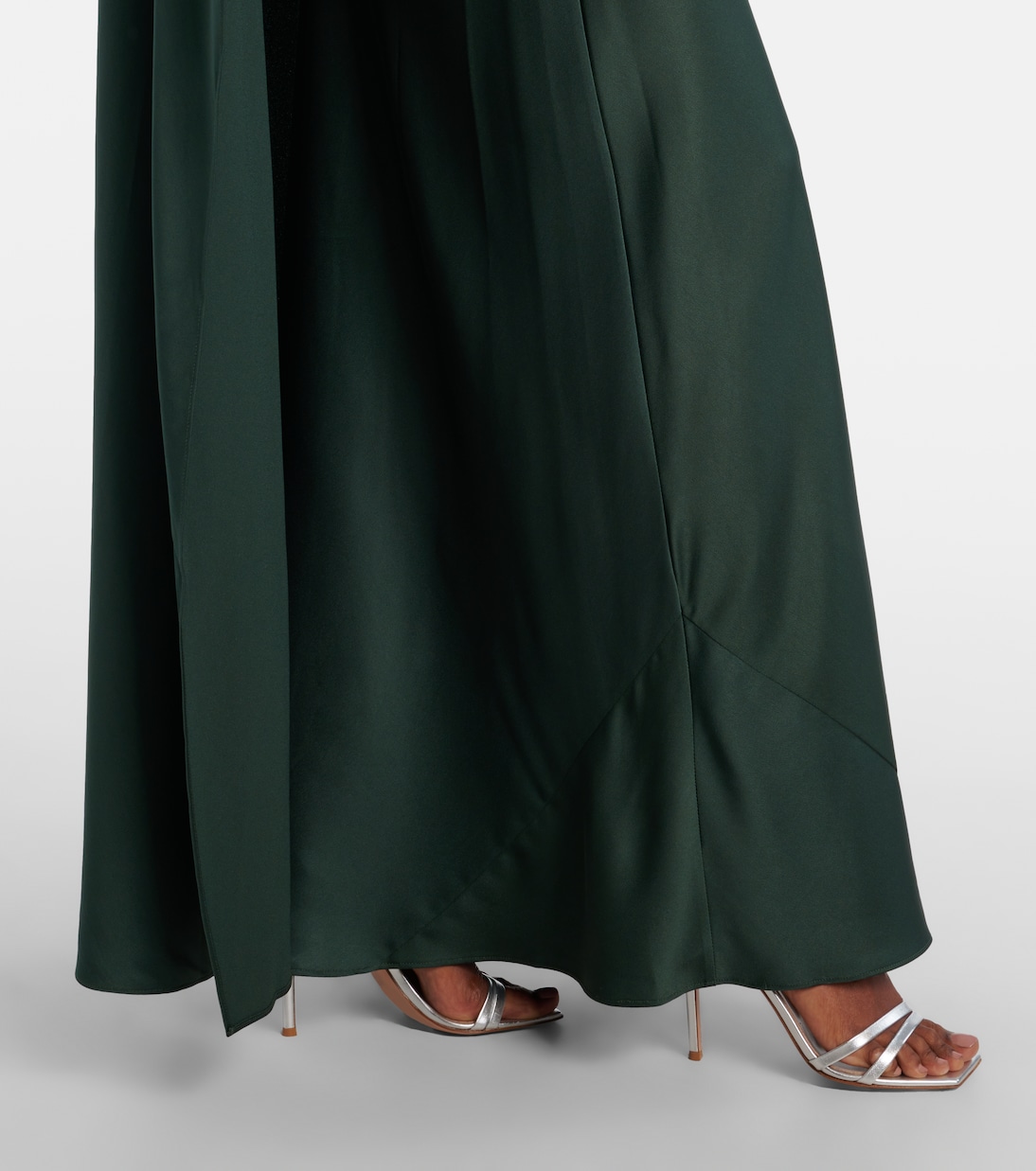 Izel caped satin gown | Simkhai