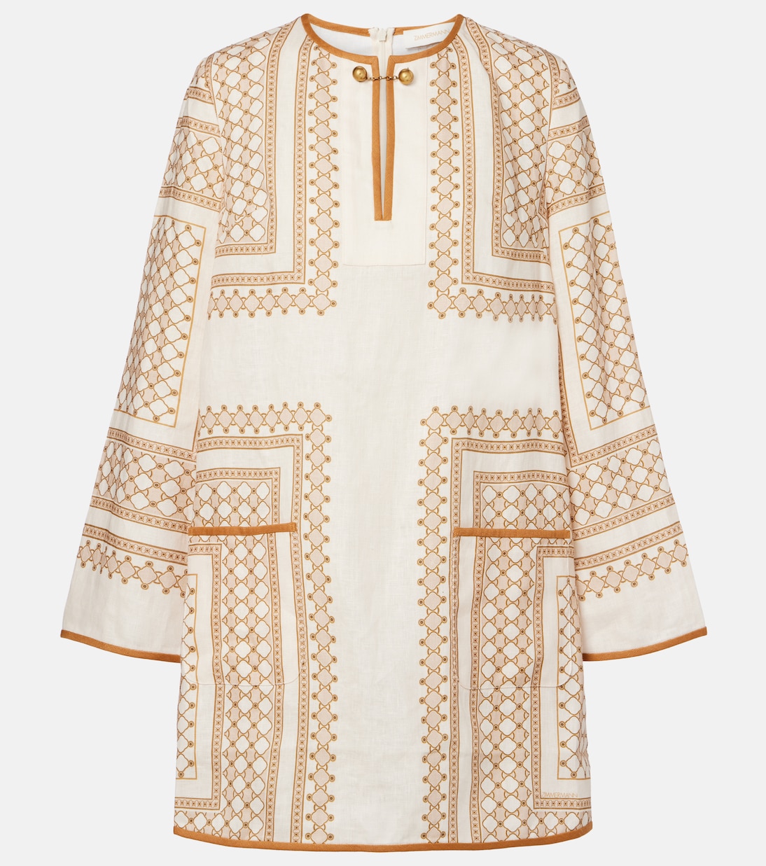 Printed linen tunic | Zimmermann