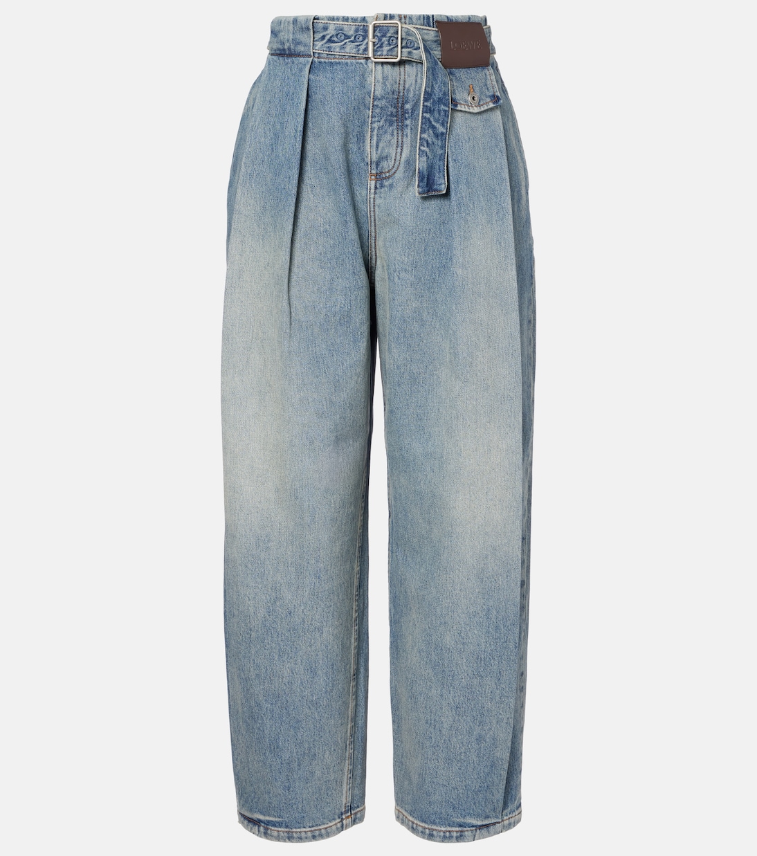 Pleated wide-leg jeans | Loewe