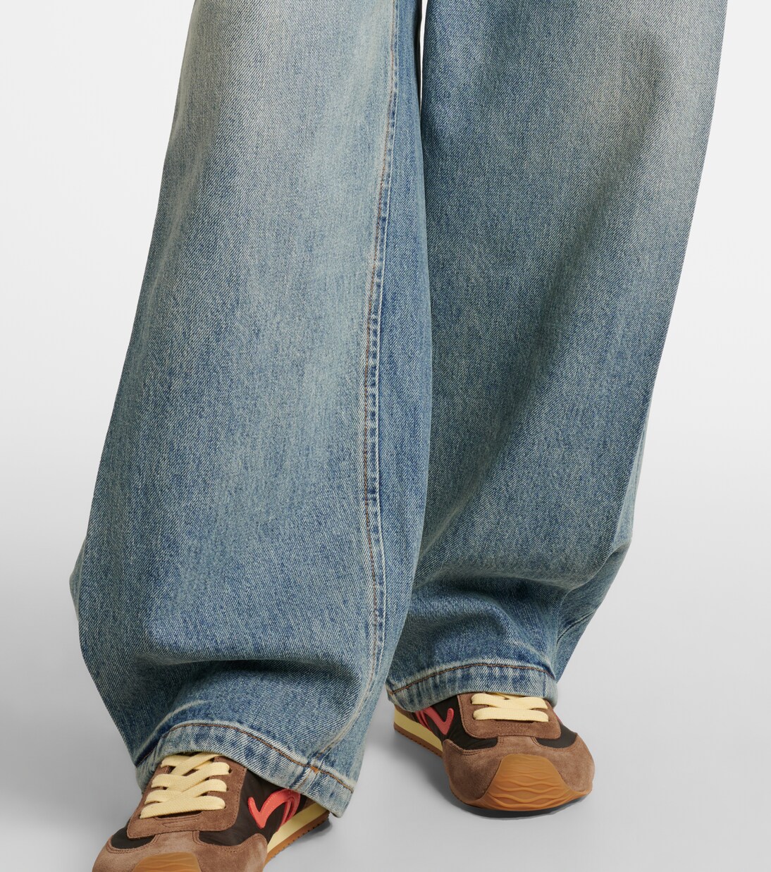 Pleated wide-leg jeans | Loewe