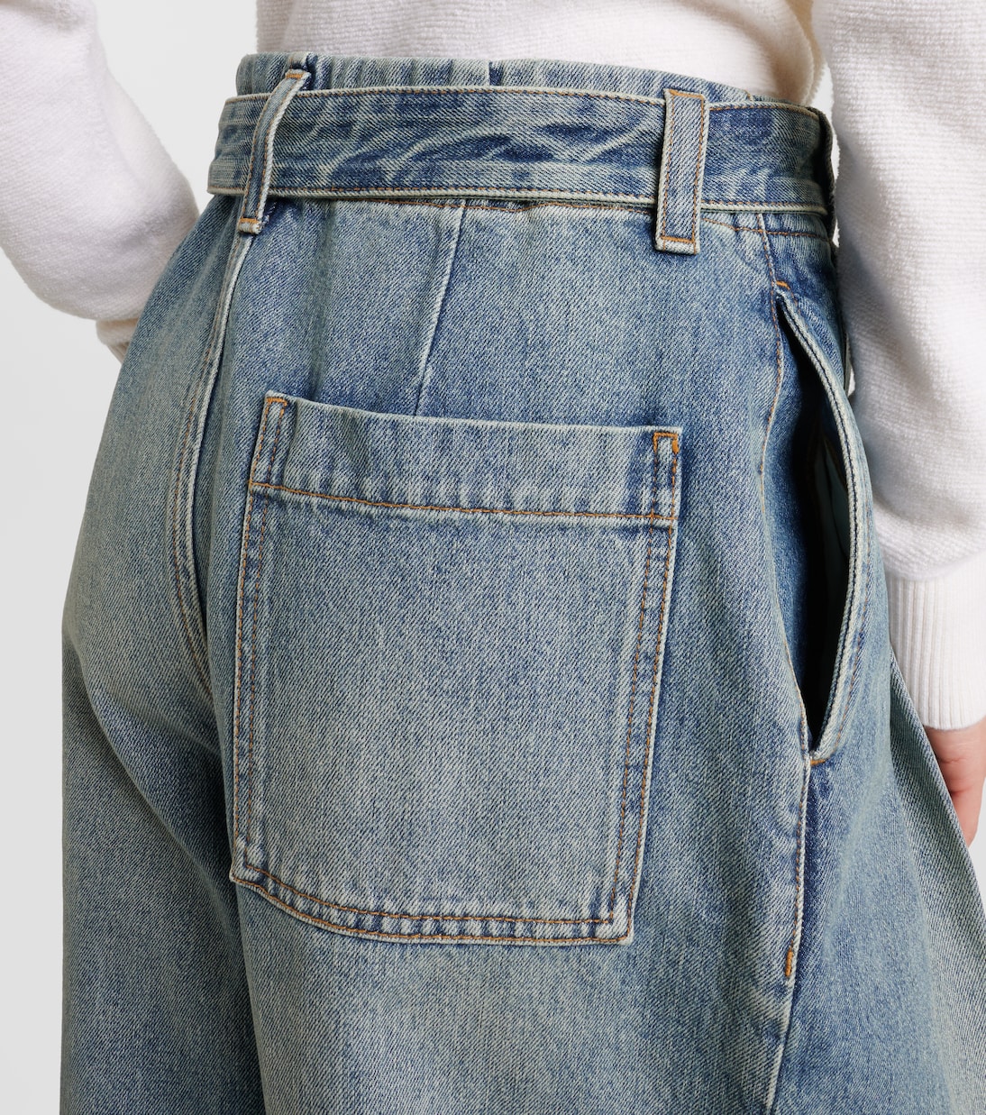 Pleated wide-leg jeans | Loewe