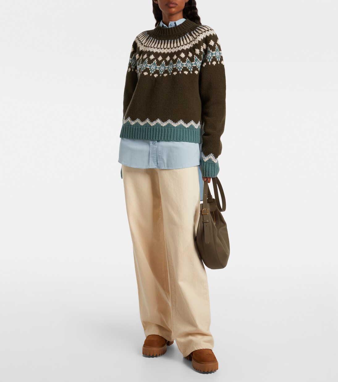 Ankle Boots aus Leder mit Shearling | Hogan