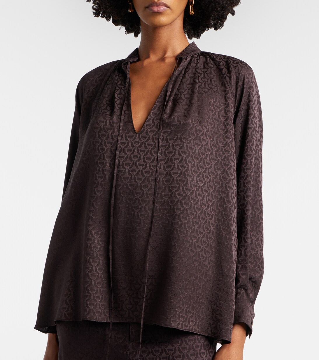 Chemise en soie imprimée | Gucci