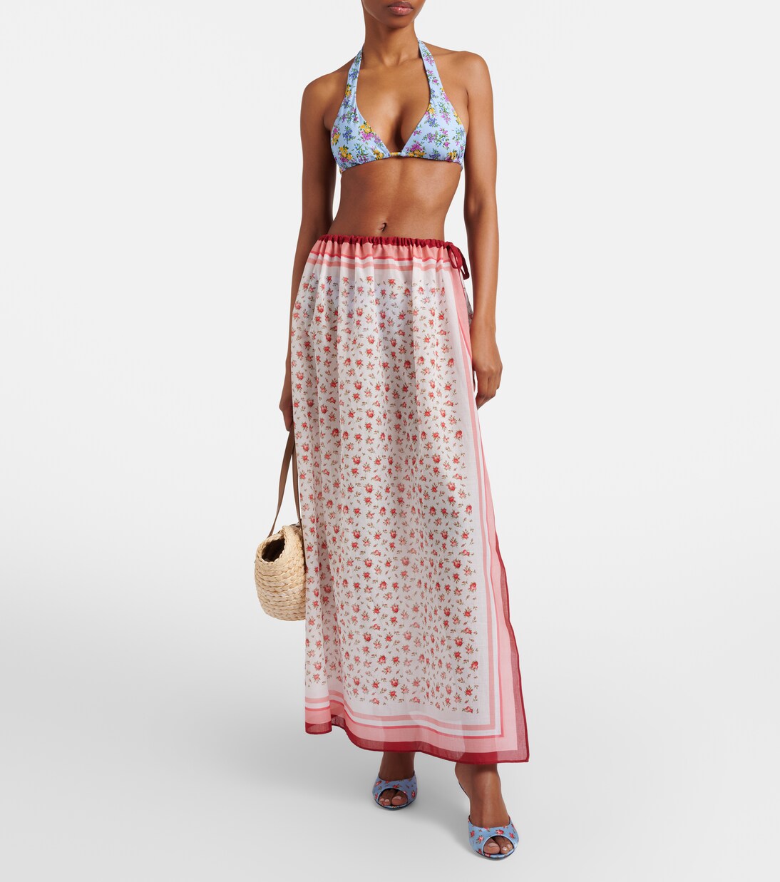 Floral cotton beach cover-up | Dolce&Gabbana