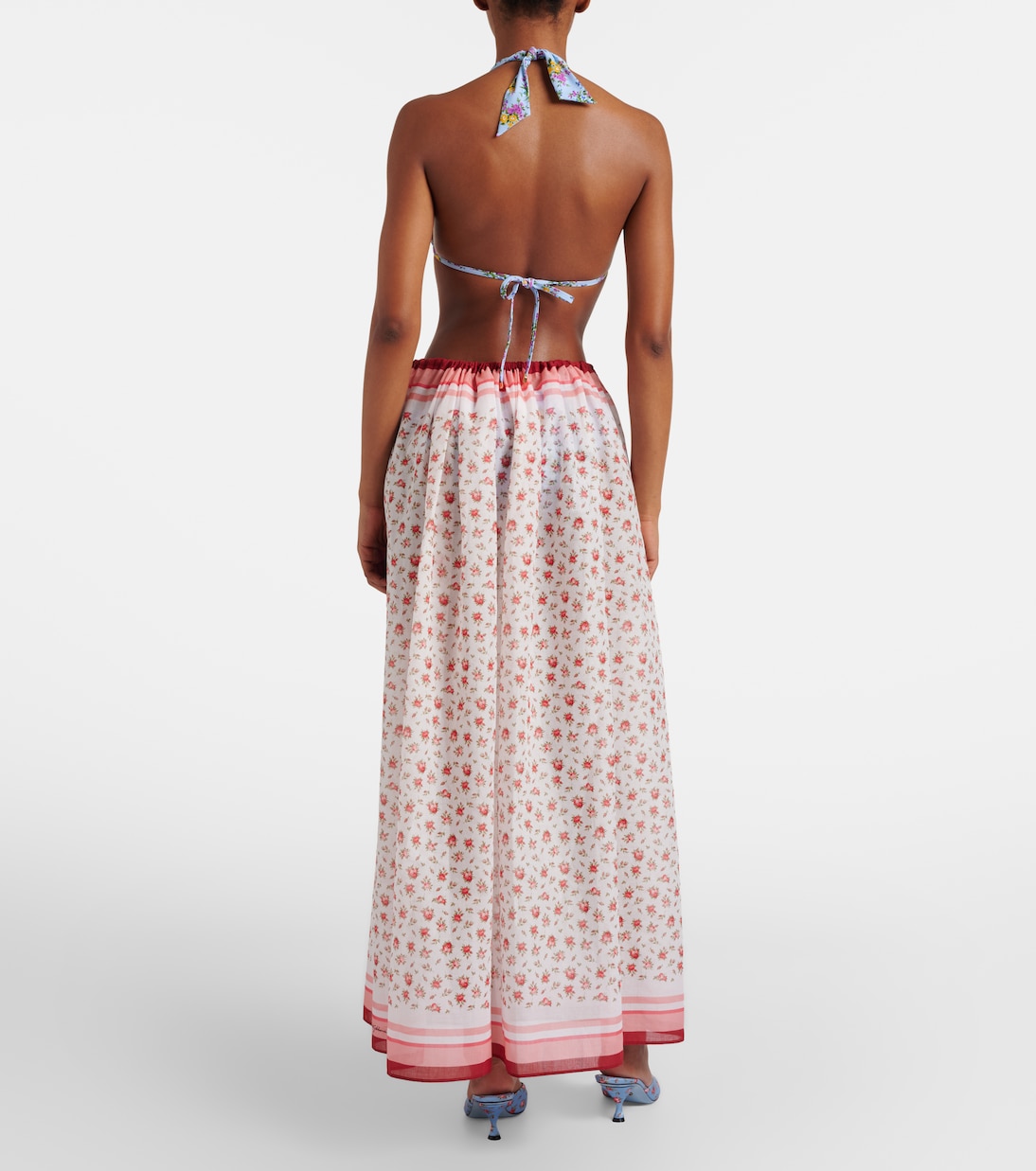 Floral cotton beach cover-up | Dolce&Gabbana