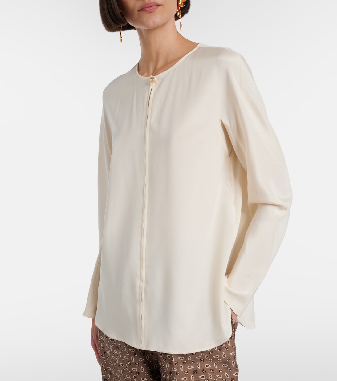 Mitico silk-blend cady top | Max Mara