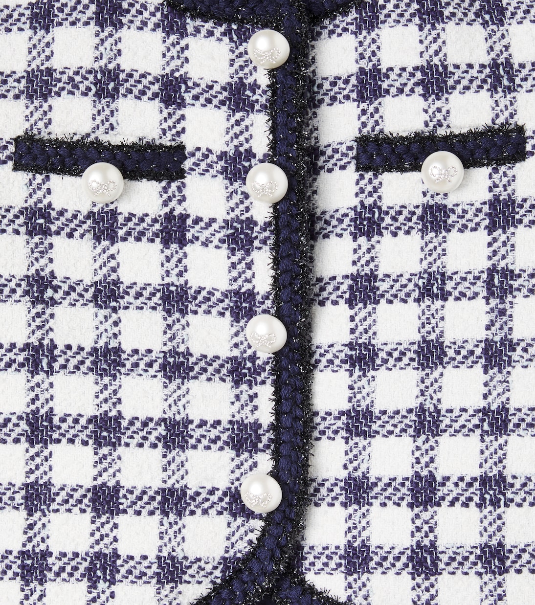 Checked bouclé jacket | Self-Portrait Kids