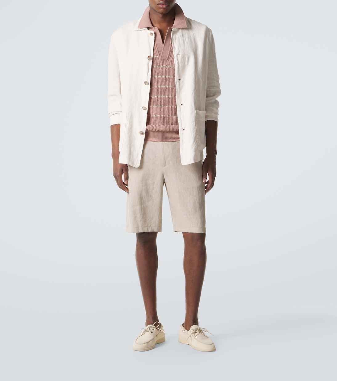 Linen Bermuda shorts | Canali