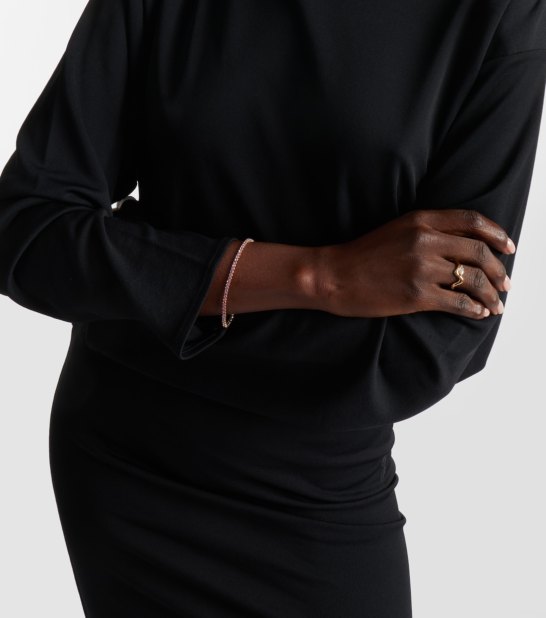 Mini 18kt gold (750/1000) tennis bracelet with sapphires | Shay Jewelry