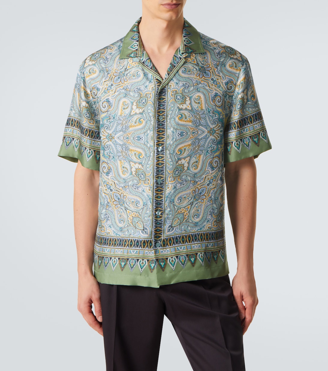 Camicia in twill di seta con stampa | Etro