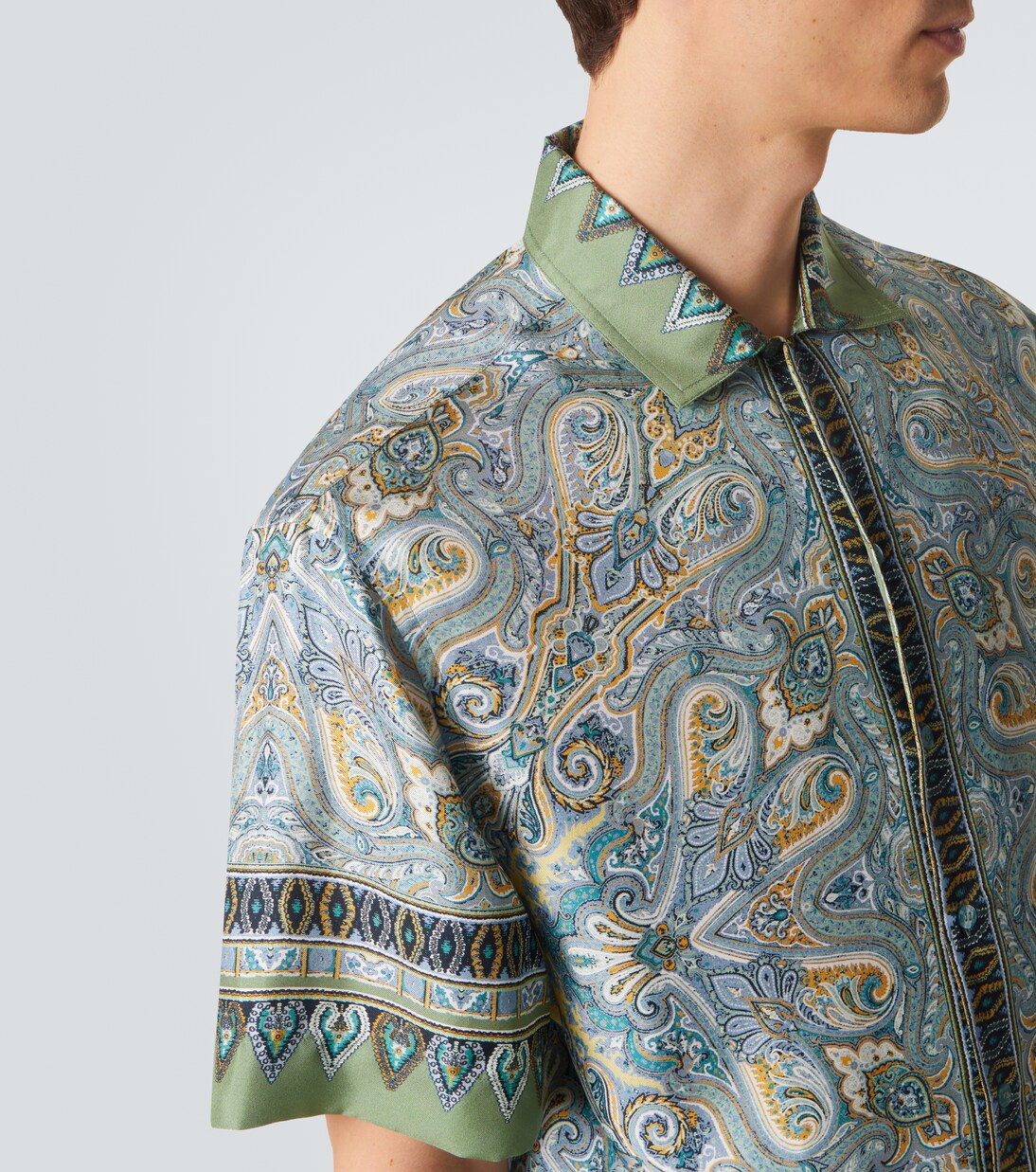 Camicia in twill di seta con stampa | Etro