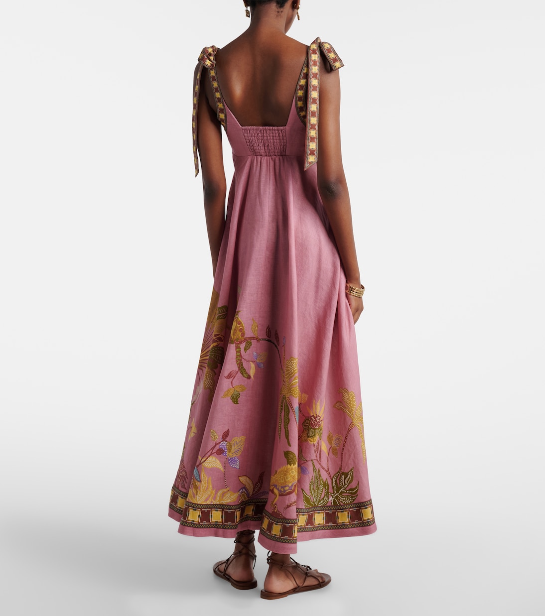 Midikleid Zuri Ballet aus Leinen | Alémais