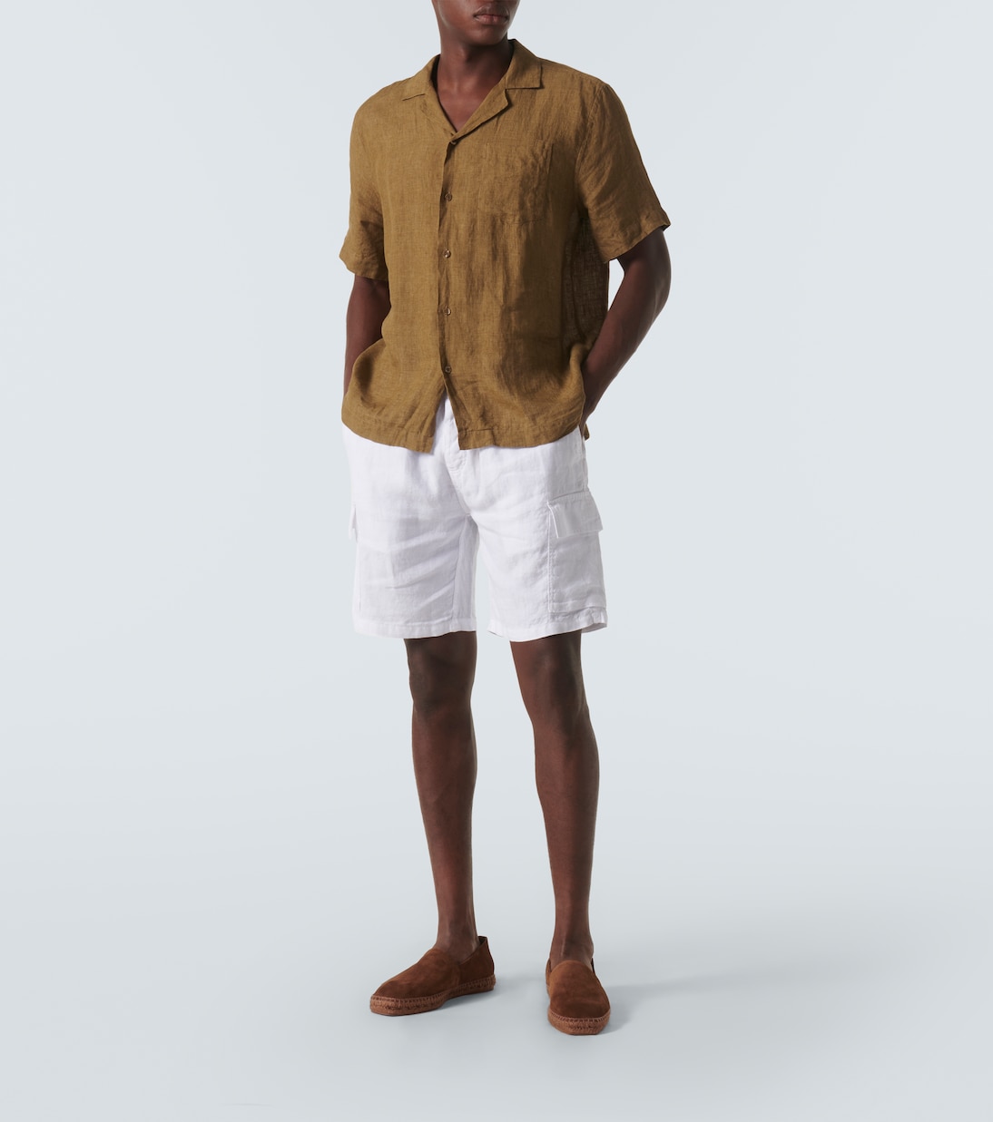 Baie mid-length linen shorts | Vilebrequin