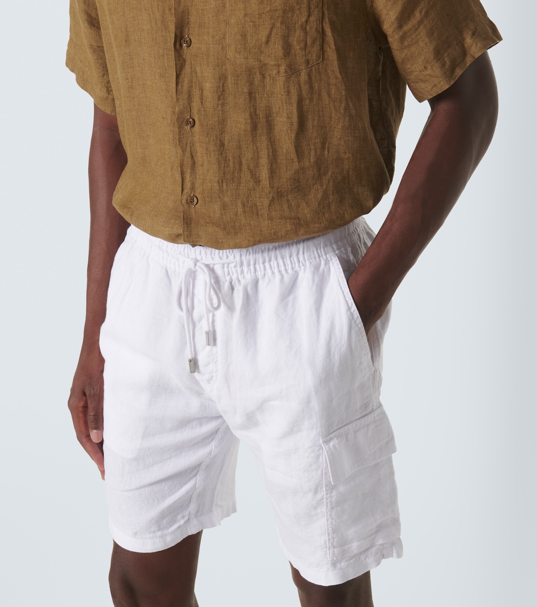 Baie mid-length linen shorts | Vilebrequin