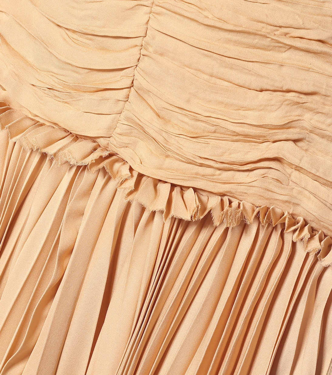 Abito midi Nanna in georgette di seta | Khaite
