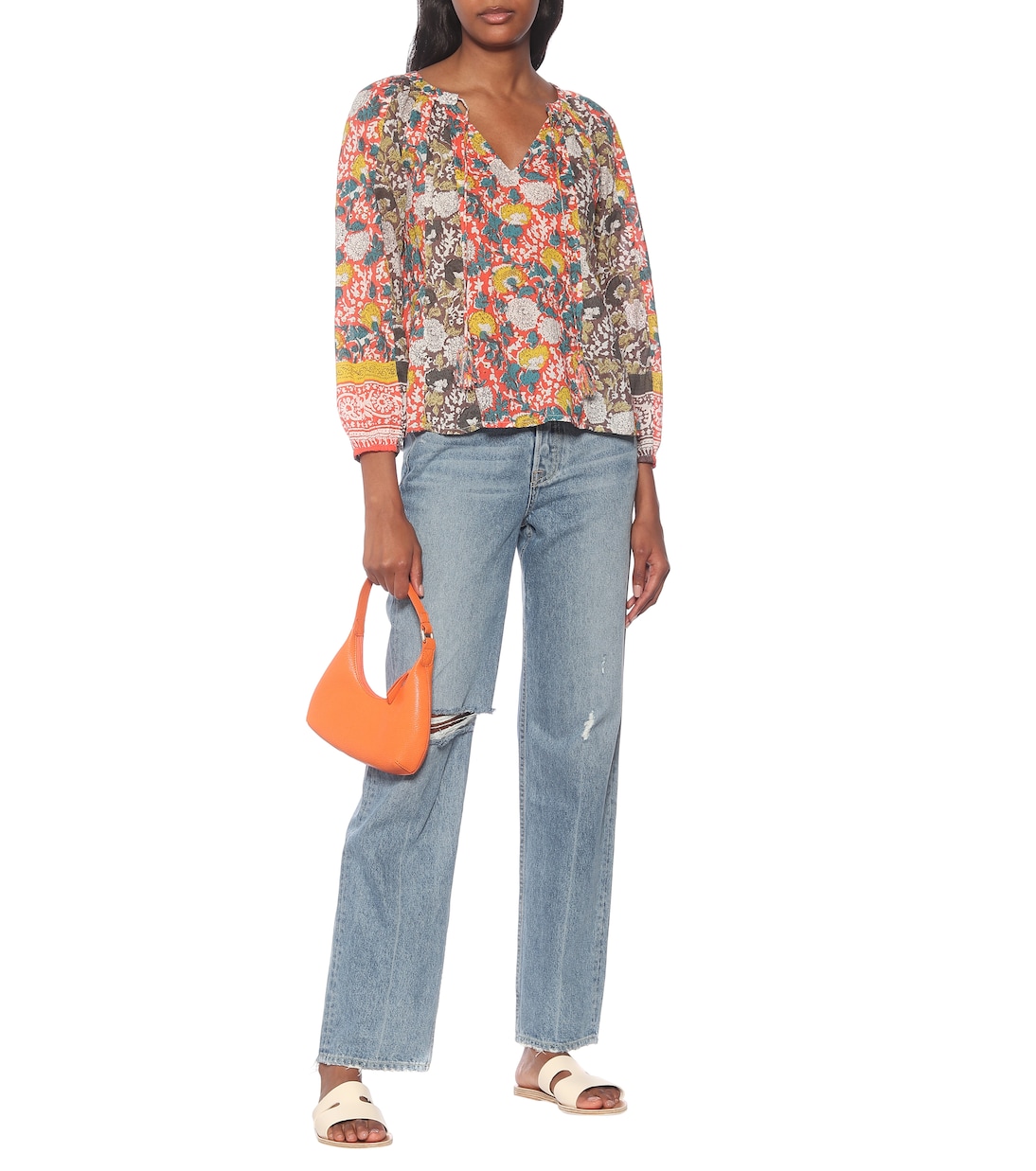 Blusa Paz a stampa floreale in cotone | Velvet