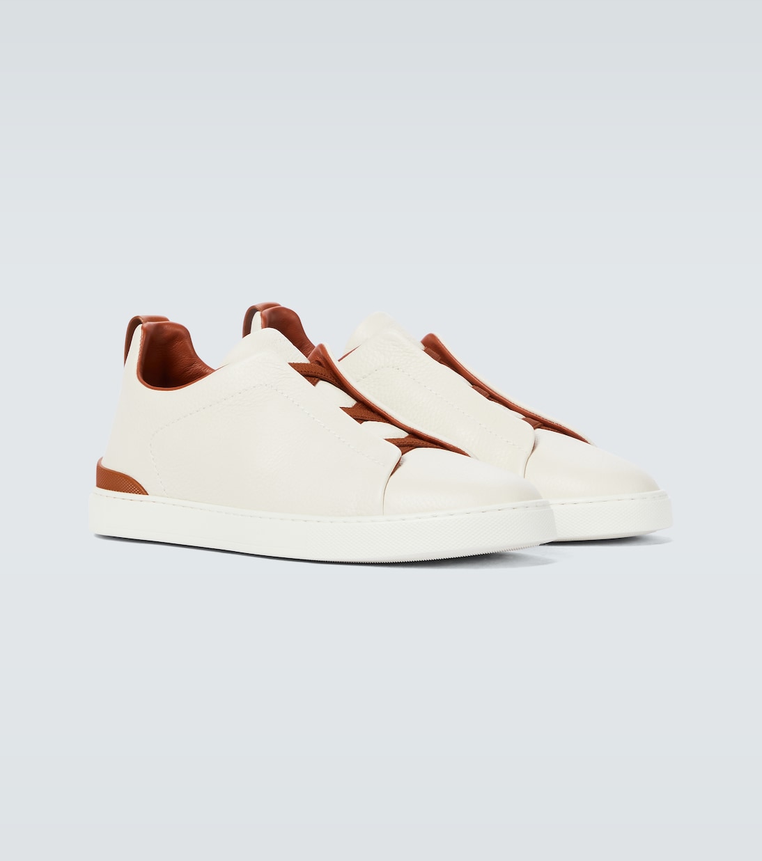 Triple Stitch leather sneakers | Zegna
