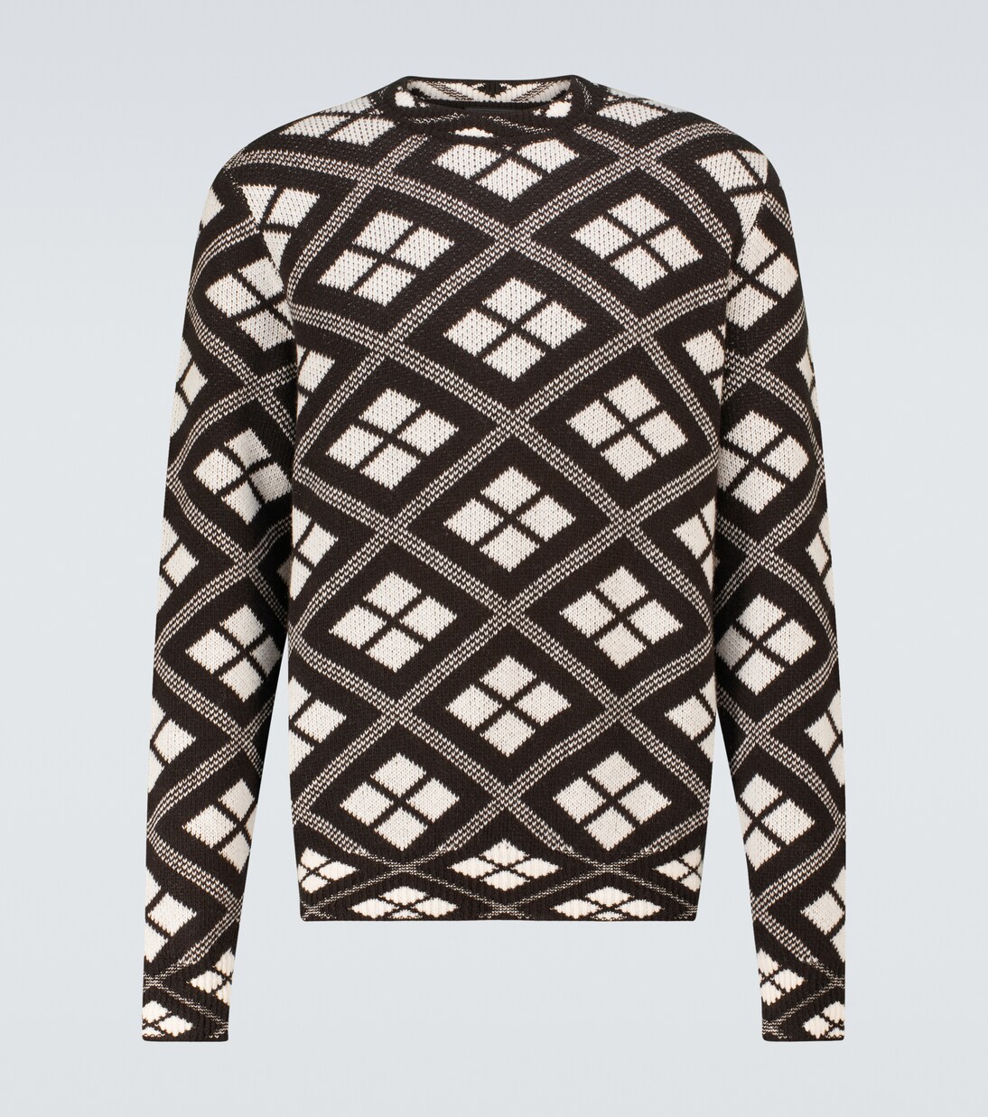 Patterned intarsia-knit sweater | Prada