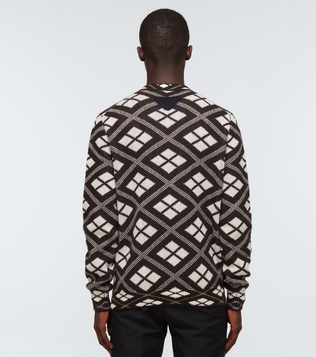 Patterned intarsia-knit sweater | Prada