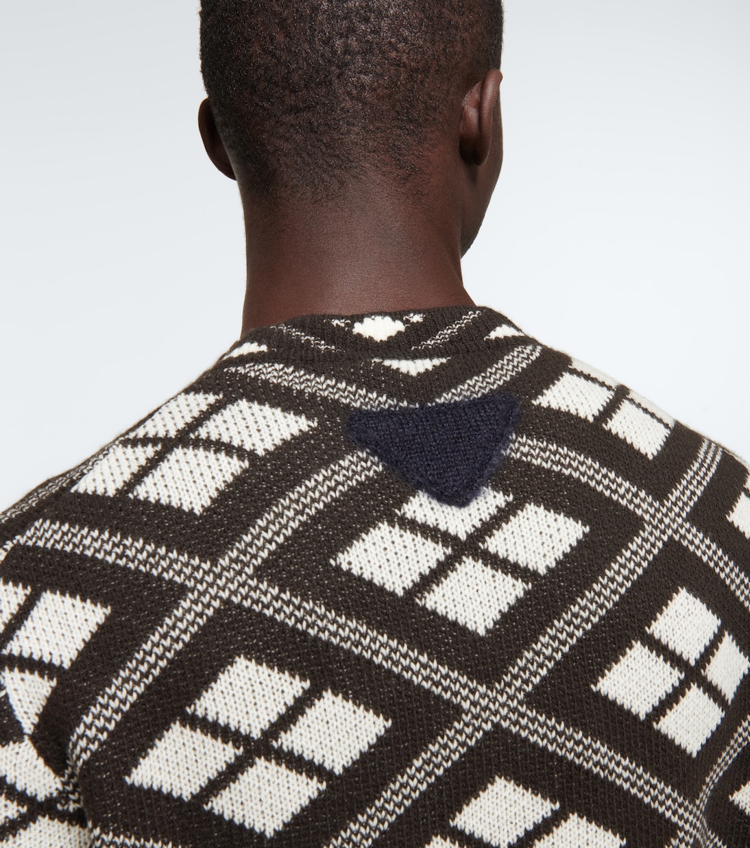 Patterned intarsia-knit sweater | Prada