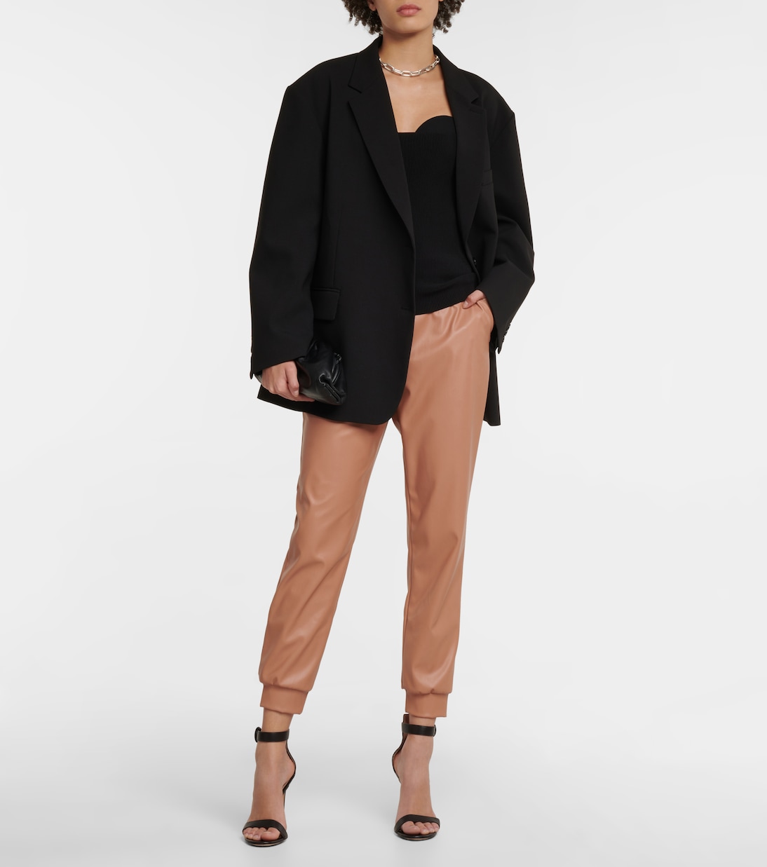 High-Rise-Hose aus Lederimitat | Wolford
