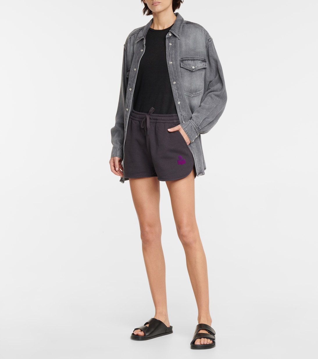 Shorts Mifikiae in jersey di misto cotone | Marant Etoile