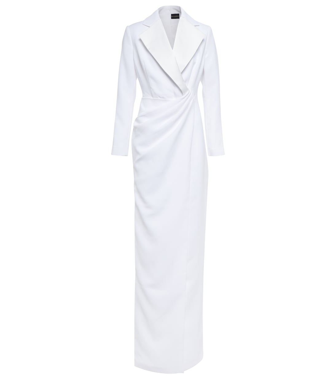 Robe aus Crêpe und Satin | Rasario