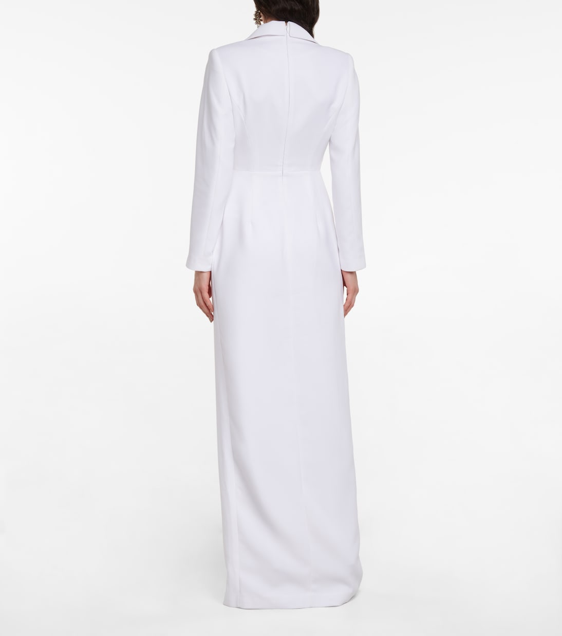 Robe aus Crêpe und Satin | Rasario