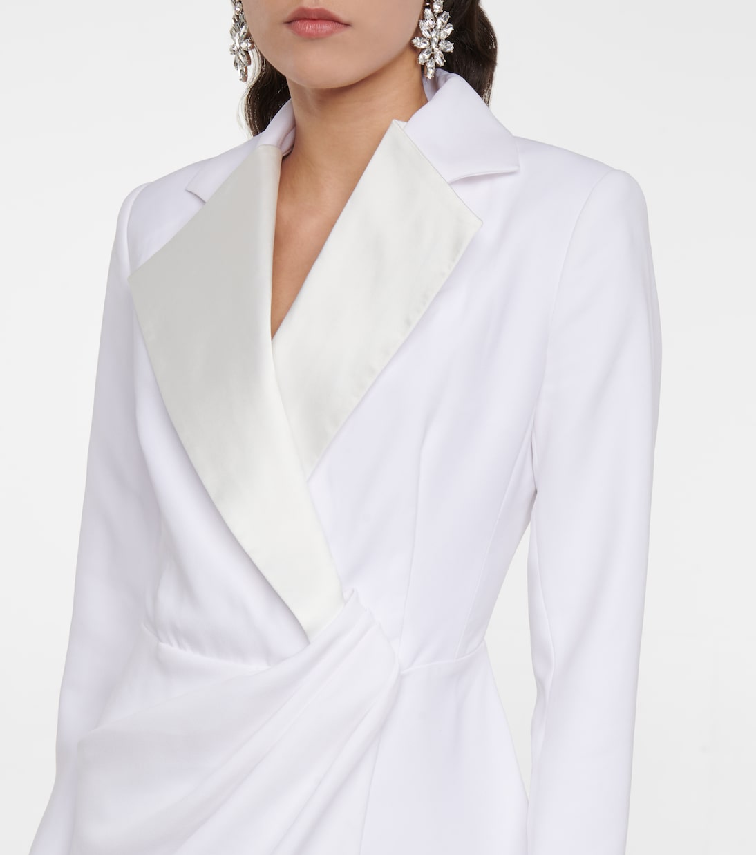 Robe aus Crêpe und Satin | Rasario