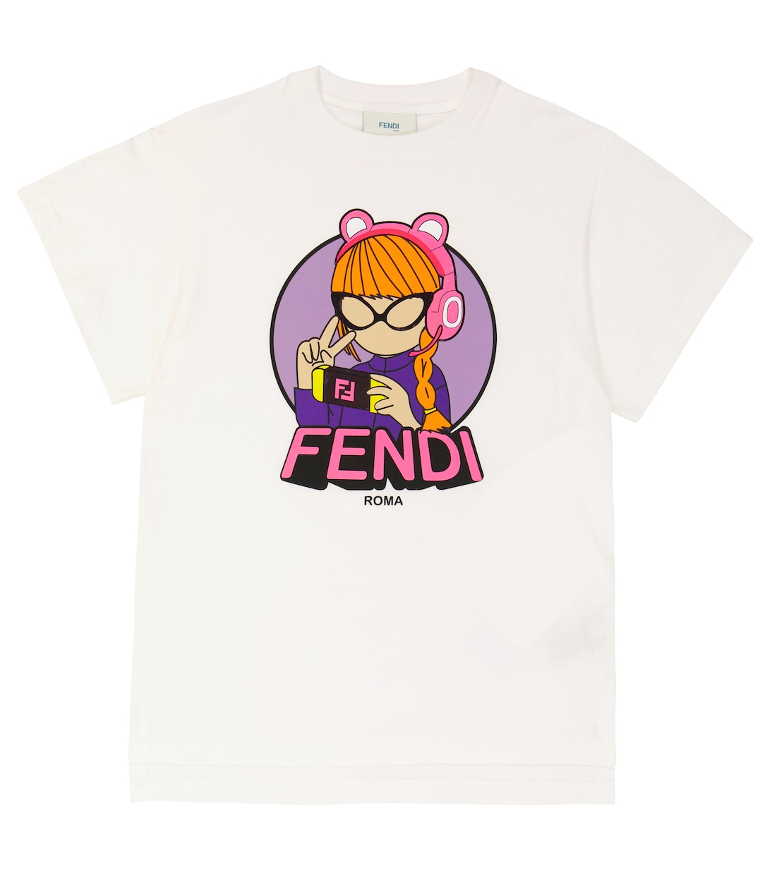 Bedrucktes T-Shirt aus Baumwolle | Fendi Kids