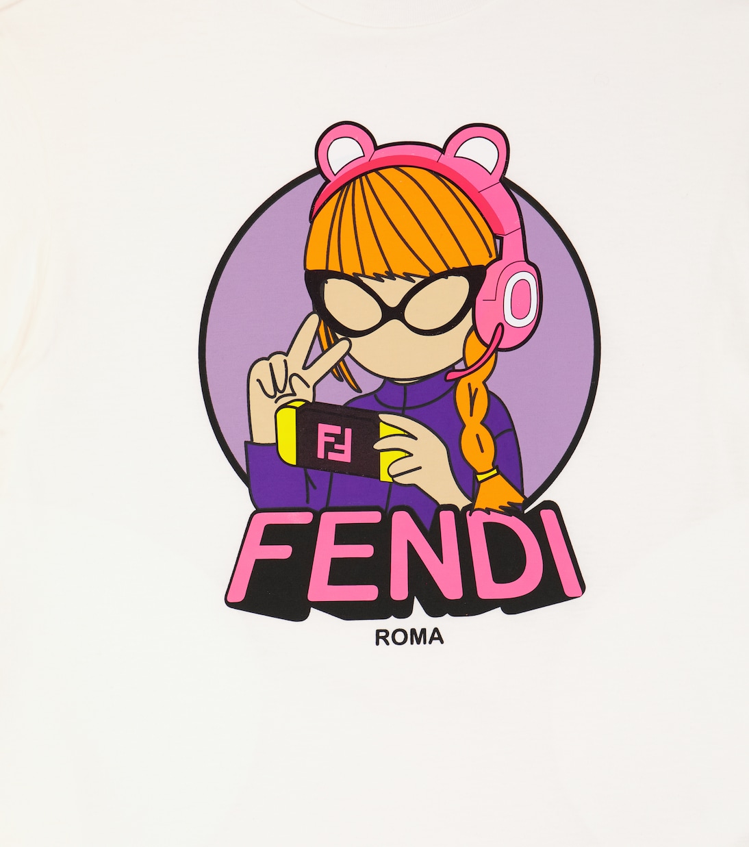 Bedrucktes T-Shirt aus Baumwolle | Fendi Kids