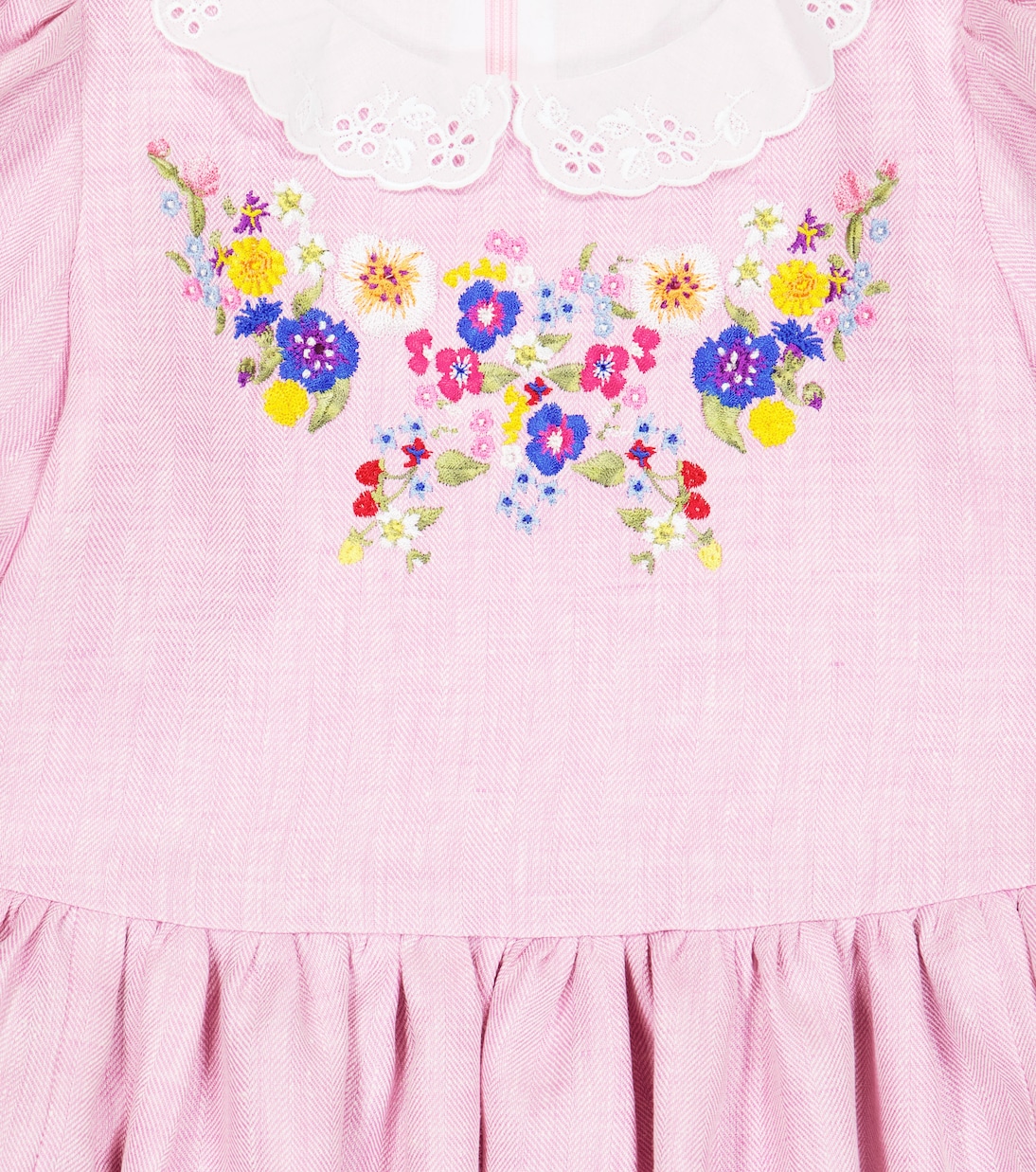 Besticktes Kleid aus Leinen | Paade Mode