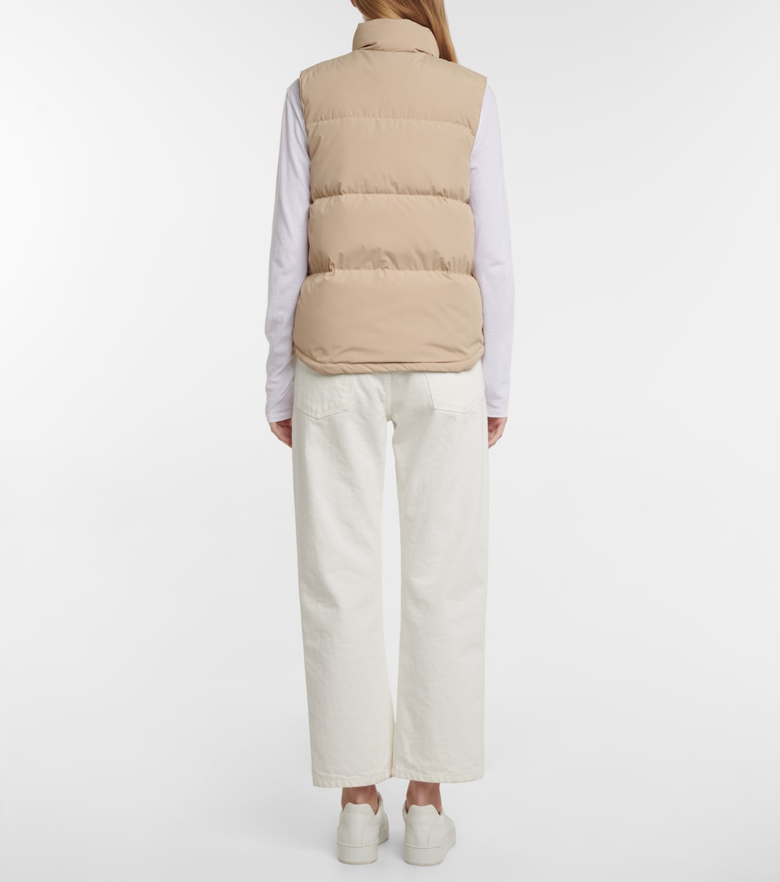 Colorblocked down vest | Tory Sport