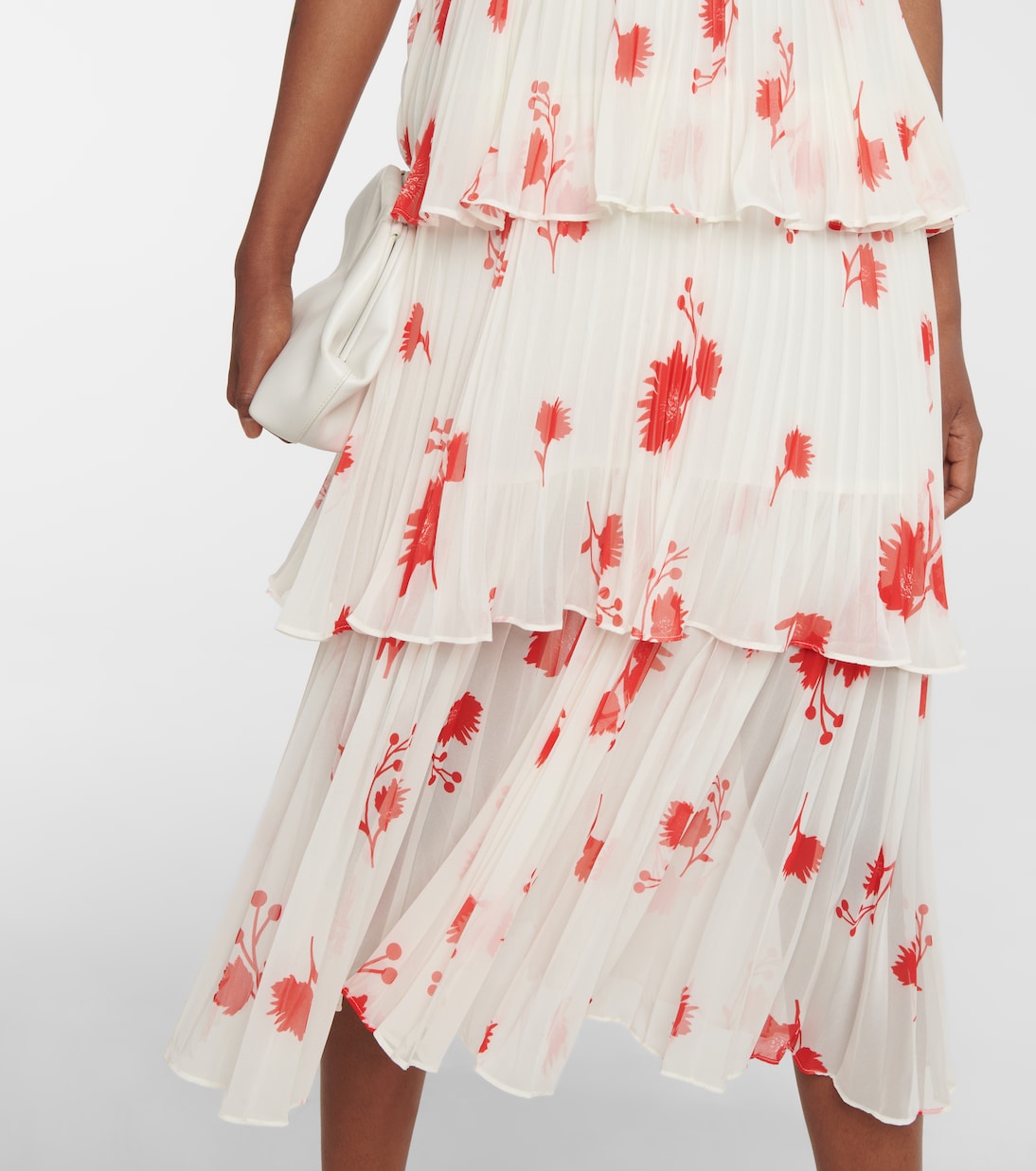 Bedrucktes Kleid aus Chiffon | Self-Portrait