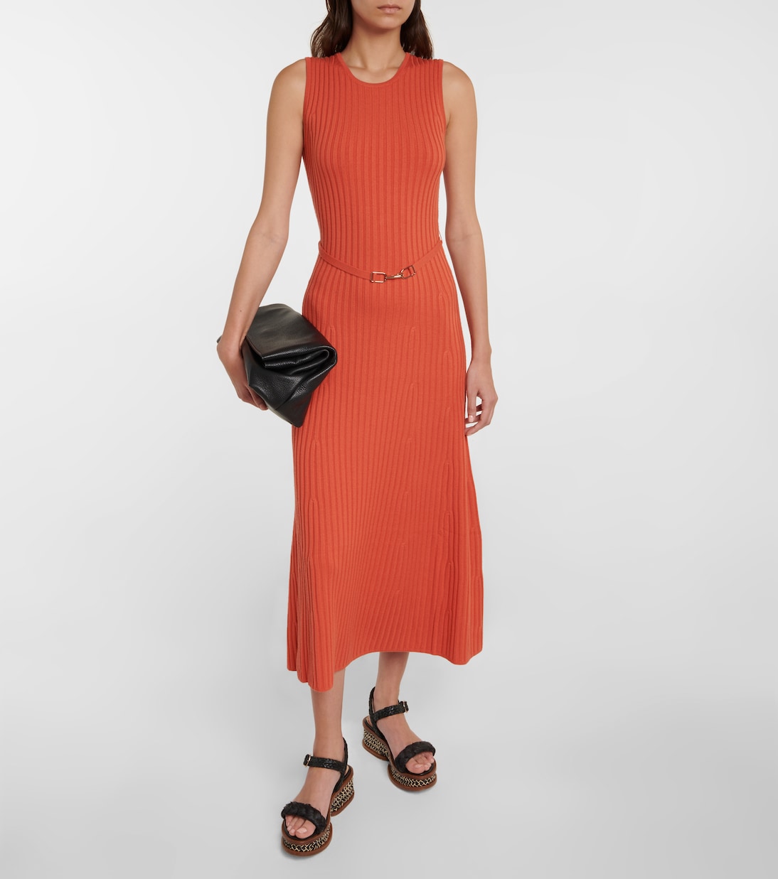 Robe midi Meier en laine et cachemire | Gabriela Hearst