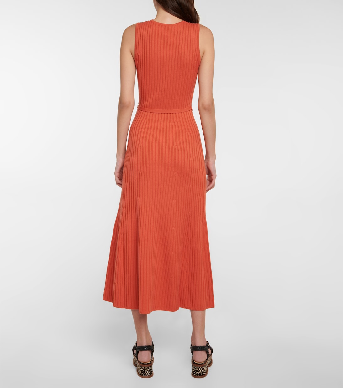 Robe midi Meier en laine et cachemire | Gabriela Hearst
