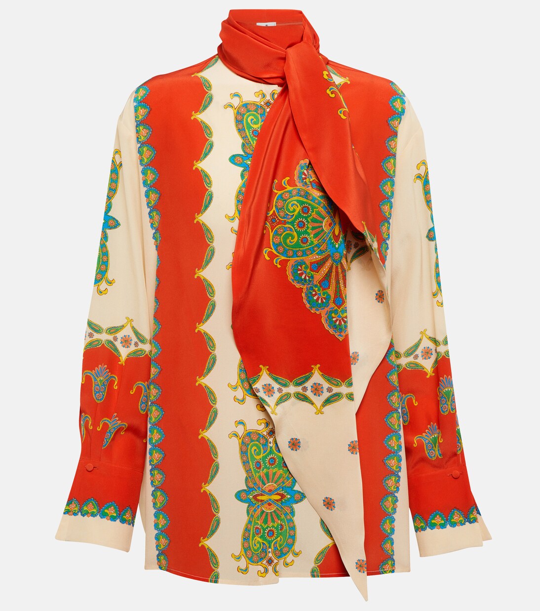 Schluppenbluse aus Seide | Etro