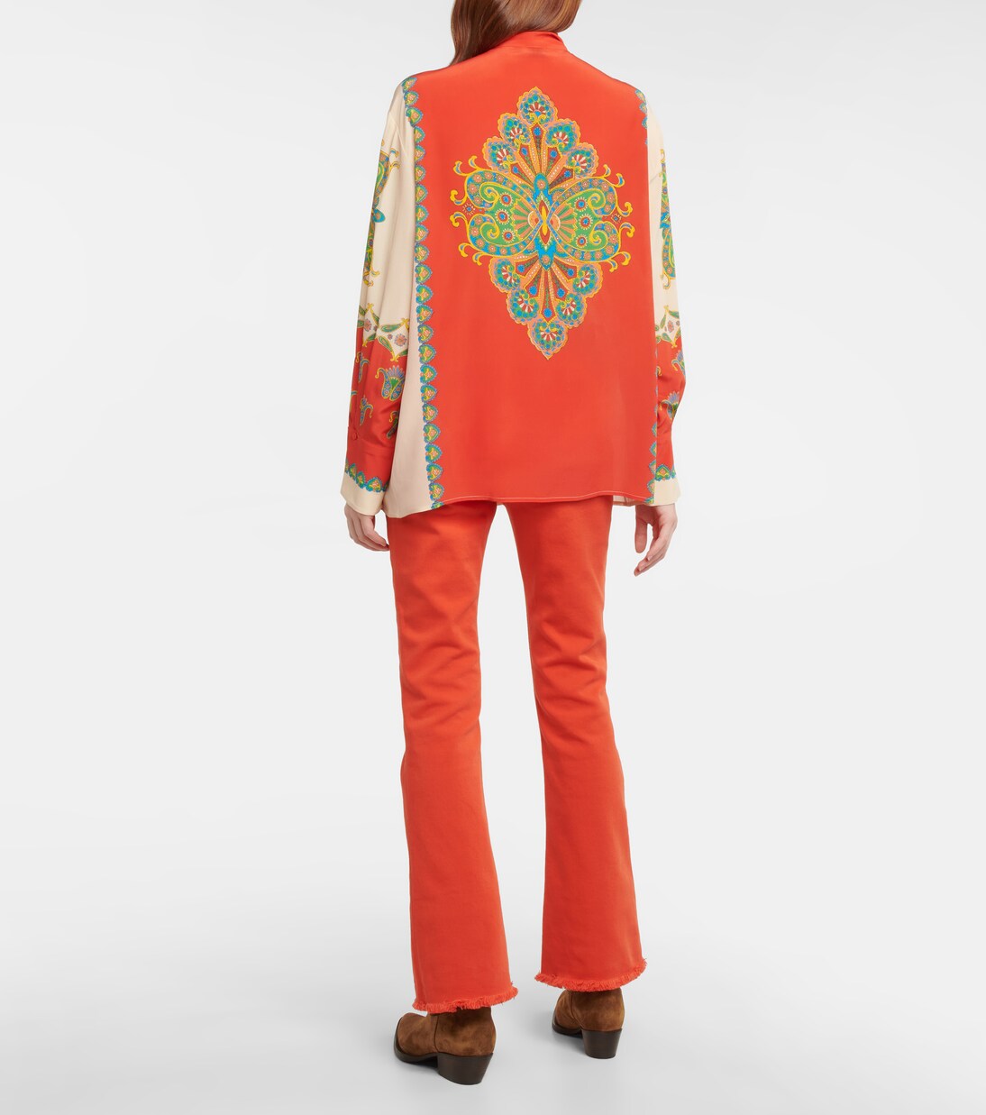 Schluppenbluse aus Seide | Etro