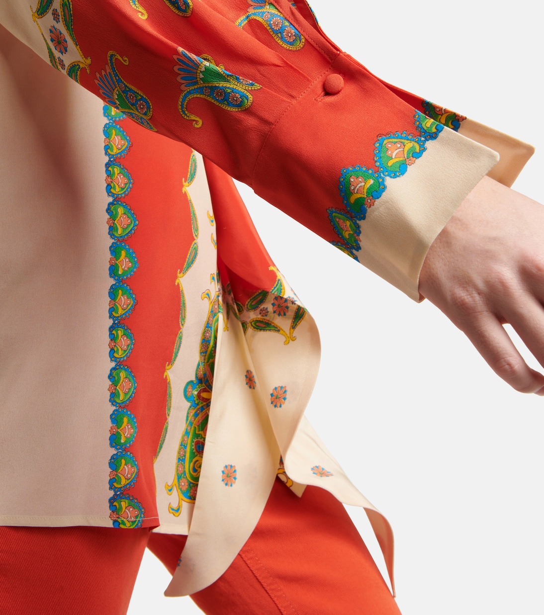 Schluppenbluse aus Seide | Etro