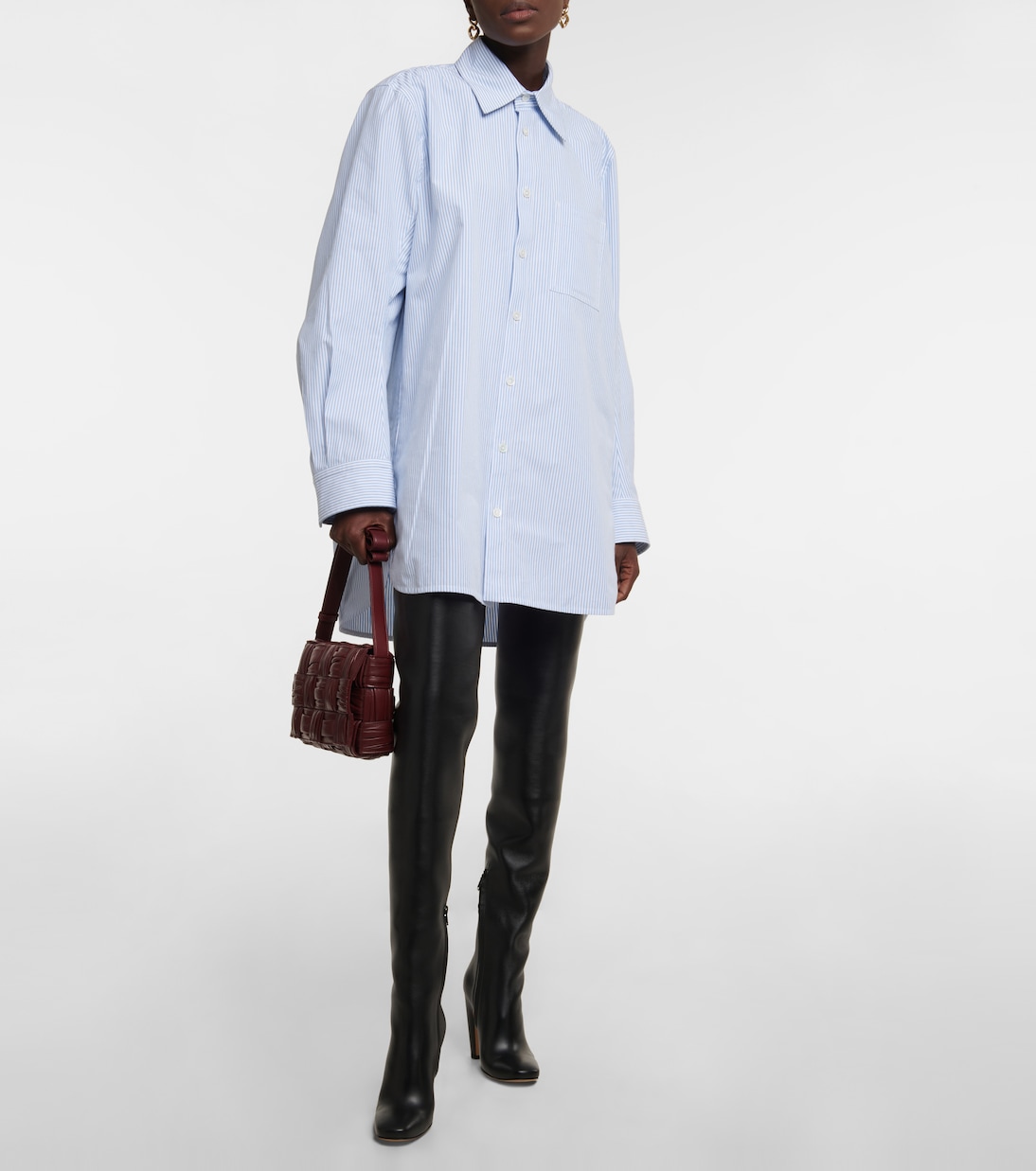 Leather over-the-knee boots | Bottega Veneta