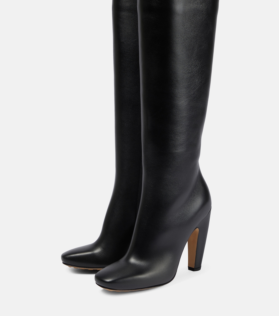 Leather over-the-knee boots | Bottega Veneta