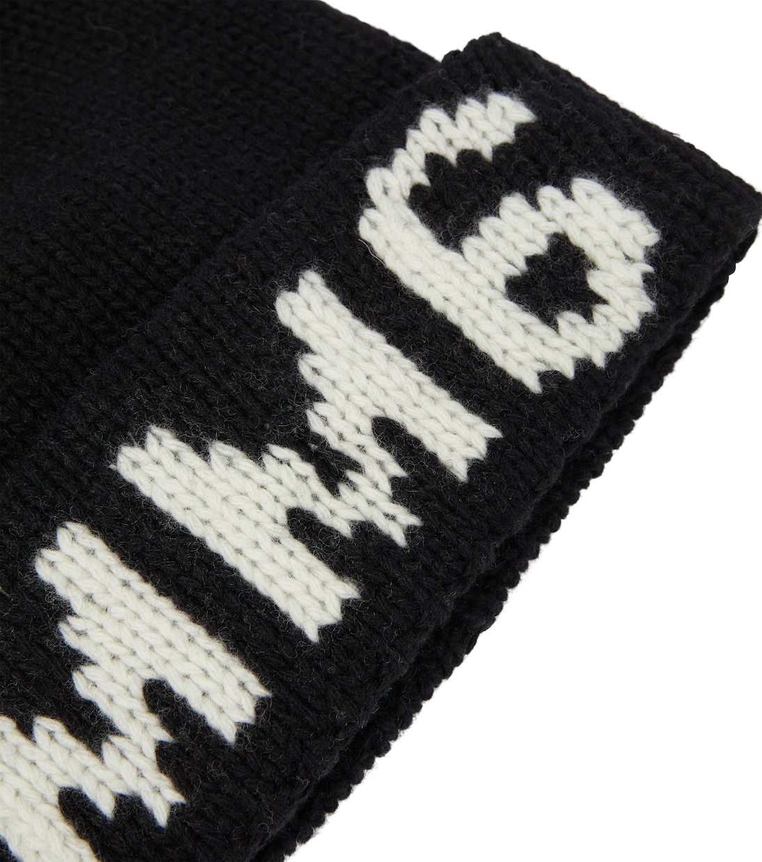 Bonnet en jacquard de laine mélangée | MM6 Maison Margiela Kids